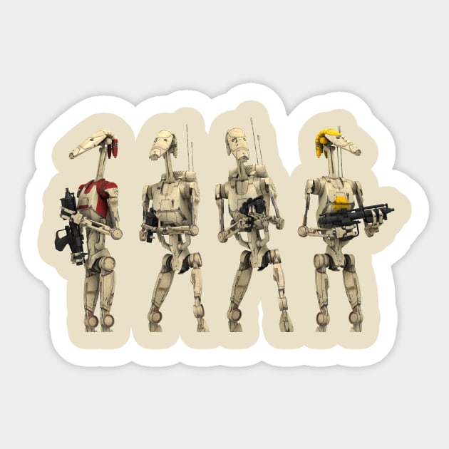 B1 Battle Droids Sticker by DANJ16